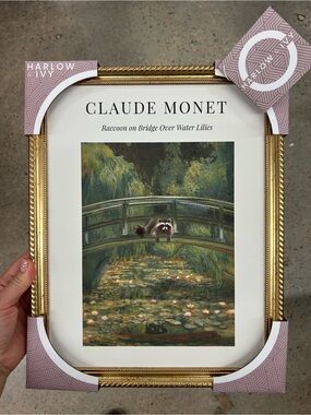 Harlow Gold-Framed Claude Monet Art